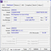 CPU-Z moederbord