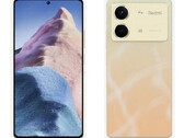 De Redmi Note 13R Pro in een lichtgouden afwerking. (Afbeeldingsbron: China Telecom)
