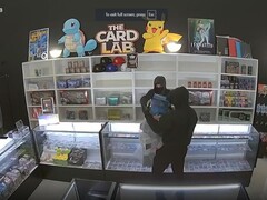 Beelden van de Ring-camera van de overval op het kaartlaboratorium