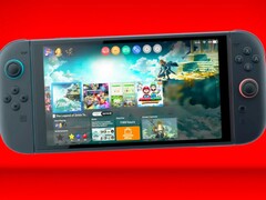 Nintendo Switch 2 met Legend of Zelda: Tears of the Kingdom achtergrond. (Afbeeldingsbron: Nash Weedle op X)