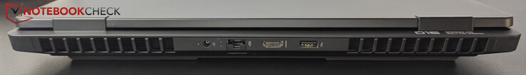 Achterkant: AC, LAN, HDMI 2.1, USB-A (10 Gbitps)