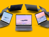 Chromebooks die zijn gemaakt onder Google's nieuwe initiatief Chromebook Plus hebben robuustere specificaties dan wat je normaal ziet in de ChromeOS-wereld. (Afbeelding: Google Chrome, logo's van Intel, AMD en Ryzen, w/bewerkingen)