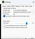 Bestemming en formaat van het bestand kiezen