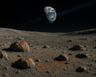 Roestvorming op de Maan, veroorzaakt door zuurstofdeeltjes uit de atmosfeer van de Aarde die het oppervlak bereiken via de zogenaamde Aardwind. (Afbeeldingsbron: OpenAI)