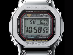 Het geruchtmakende Casio G-Shock GMW-B5000D Orange Line horloge zal naar verwachting lijken op het GMW-B5000D-1C red line horloge (hierboven). (Afbeeldingsbron: Casio)
