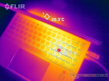 De uitlaat aan de achterkant is minimaal, aangezien de meeste warmte naar de voorkant van het scherm wordt geleid