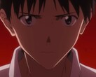 Een schermafbeelding van Shinji Ikari uit de trailer van Evangelion 3.01.01 Thrice Upon a Time