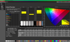 ColorChecker vóór kalibratie (P3)