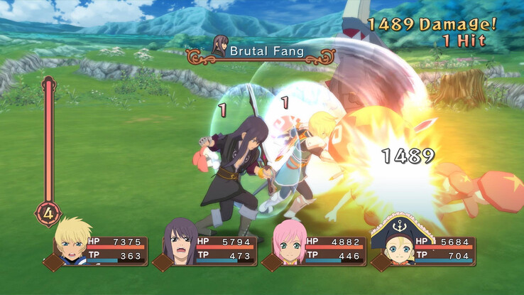 Een screenshot uit de game Tales of Symphonia.