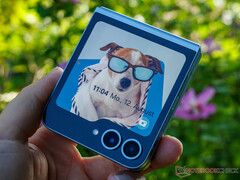 De Galaxy Z Flip FE komt mogelijk met Samsung's huidige opvouwbare clamshell-ontwerp, Galaxy Z Flip6 afgebeeld. (Afbeeldingsbron: Notebookcheck)