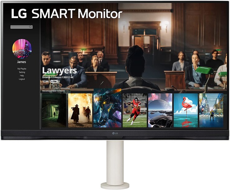 De LG Smart Monitor kan worden gebruikt in landschap...
