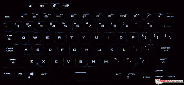 Het toetsenbord (achtergrondverlichting) van de Asus ROG Flow X13