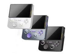 De GameMT E5 Ultra is een ongewone retro gaming handheld met een veel bredere en kortere behuizing dan de meeste. (Afbeelding bron: GameMT)