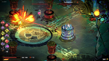 Afgebeeld: Een gameplay screenshot van Hades.