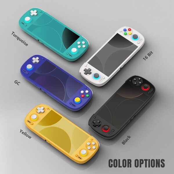 Twee van de kleuren van de Retroid Pocket G2 zijn geleend van de Nintendo Switch Lite. (Afbeeldingsbron: Retroid)