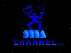 Een screengrab van het laadscherm van het Sega Channel (bron: Internet Archive)