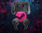 Steam Controller en Frame VR headset gamepad getoond