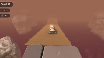 Afbeelding: Een screenshot van de gameplay van Super Adventure Hand.
