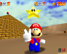 Een screenshot van de Dreamcast-port van Super Mario 64 (bron: Video Game Esoterica)