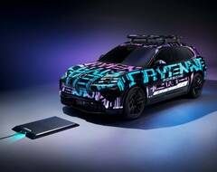 De Porsche Cayenne elektrische SUV met draadloos opladen (Afbeelding bron: Porsche)