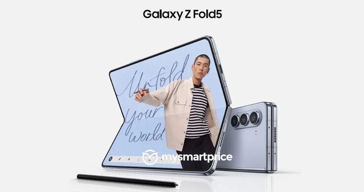 Samsung Galaxy Z Fold5 promotiemateriaal. (Afbeeldingsbron: MySmartPrice)