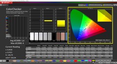 CalMAN ColorChecker (profiel: Native, doelkleurruimte: P3)