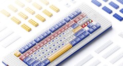 Dit TKL-toetsenbord is compatibel met echte Lego-stukjes. (Beeldbron: MelGeek)