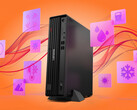 De ThinkCentre M75s Gen 6 weegt 4,8 kg en heeft afmetingen van 336 x 300 x 89 mm.