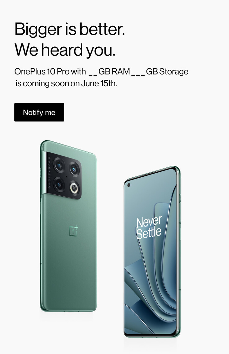 De ontbrekende 12GB 10 Pro komt naar Noord-Amerika. (Bron: OnePlus)