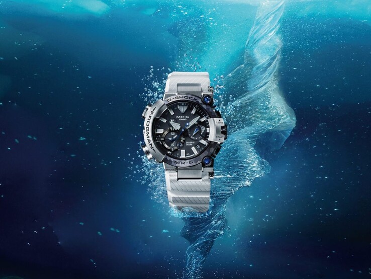 Het Casio G-Shock MR-G Frogman MRG-BF1000EB-1A horloge