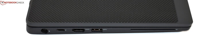 Links: oplaadpoort, Thunderbolt 3, HDMI, USB 3.0 Type-A