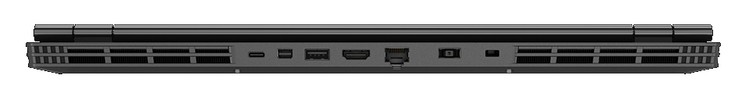 Achterkant: 1x USB 3.1 Type-C, Mini-DisplayPort, 1x USB 3.1, HDMI, Gigabit LAN, stroomaansluiting, Kensington Lock