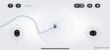 Mapping via joysticks of AI