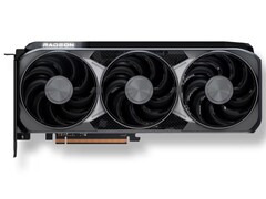 Artist render van AMD Radeon RX 9070 XT (Afbeelding bron: AMD)