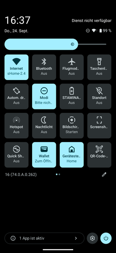 Sony Xperia 10 VIII: Snelle instellingen