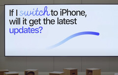 Apple denkt slechts een minuut of 4:30 nodig te hebben om Android gebruikers over te halen over te stappen op een iPhone. (Afbeelding bron: Apple)