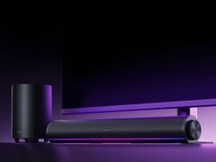 Een afbeelding van de Xiaomi Desktop Speaker Pro Set met RGB-verlichting.