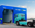 Een CATL batterijwisselstation voor zware vrachtwagens. (Afbeeldingsbron: CATL)