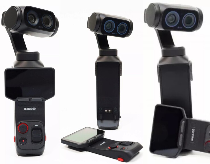 Officiële Insta360 Luna Ultra afbeeldingen tonen de afneembare afstandsbediening. De camera is er ook in het wit.