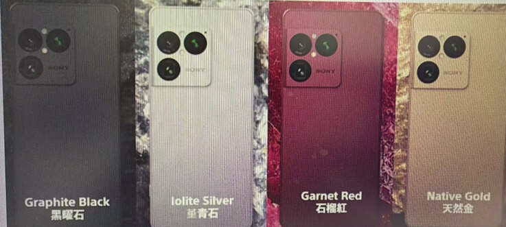 Sony's vier geruchtmakende Xperia 1 VIII kleuropties.