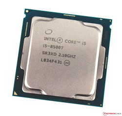 De Intel Core i5-8500T desktop-processor. Testmodel voorzien door caseking.de.