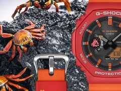 Casio's Galápagos x G-Shock samenwerkingshorloges (GA-B2100DF-4A op de foto) komen naar het Verenigd Koninkrijk. (Afbeeldingsbron: Casio)