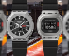 Afgebeeld, de Casio G-Shock GM-2100M-1JF (links) en de GM-5600M-1JF (rechts). (Afbeeldingsbron: @geesgshock op Instagram)