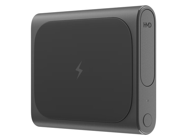 De HMD Amped Buds zijn oordopjes met een oplaaddoosje waarmee andere apparaten draadloos kunnen worden opgeladen.