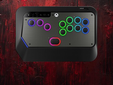 HyperX Clutch Tachi hendelloze arcadecontroller bovenaanzicht wordt getoond (Afbeeldingsbron: HyperX PR)