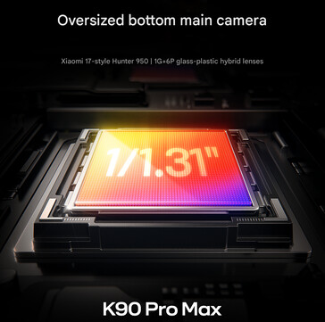 Primaire camera van de Redmi K90 Pro Max (Afbeelding bron: Xiaomi - machine vertaald)