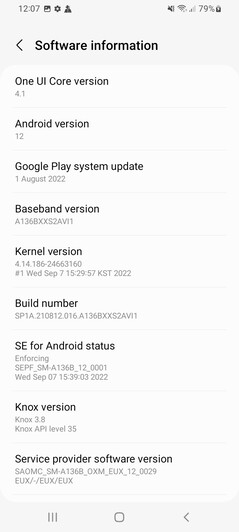 Software Samsung Galaxy A13 5G