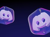 3D-pictogrammen in de vorm van doorschijnende kubussen met het Discord Clyde-logo
