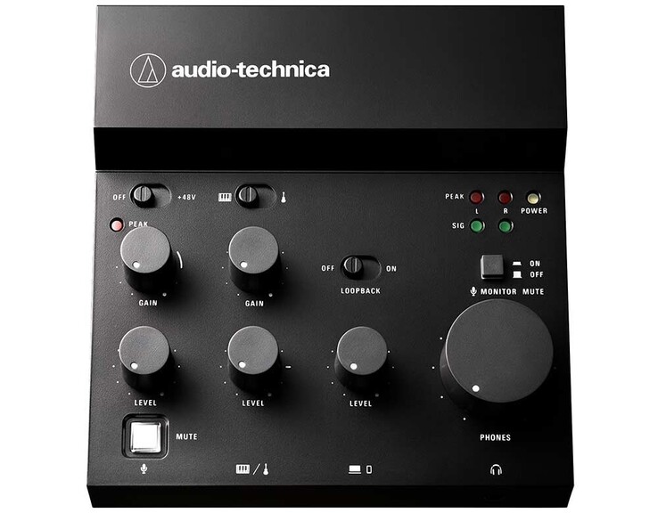 De AT-UMX3 heeft grote, gebruiksvriendelijke knoppen voor een snelle regeling van de geluidsniveaus. (Bron: Audio-Technica Japan)