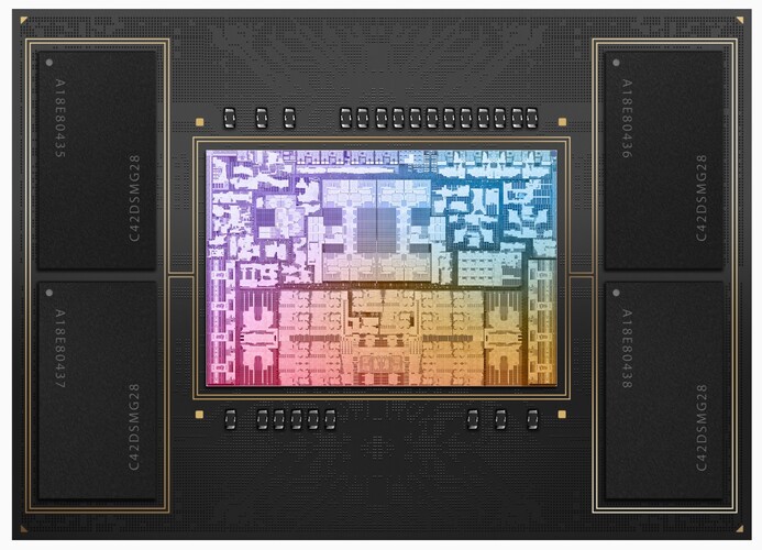 Apple M2 Pro SoC. (Afbeelding Bron: Apple)